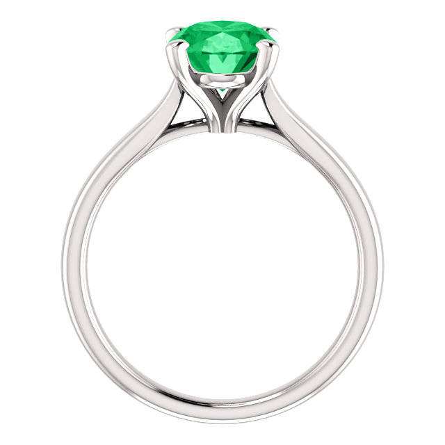 Oval Cut Solitaire Engagement Ring In Gold