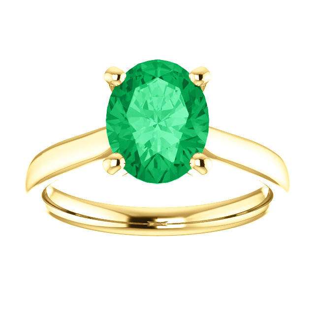 Oval Cut Solitaire Engagement