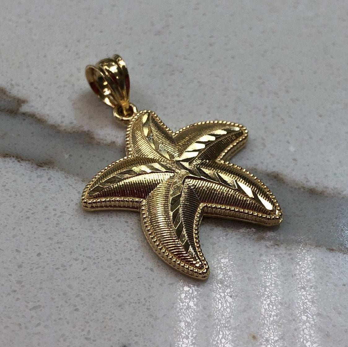Starfish Pendant Yellow Gold 14K image