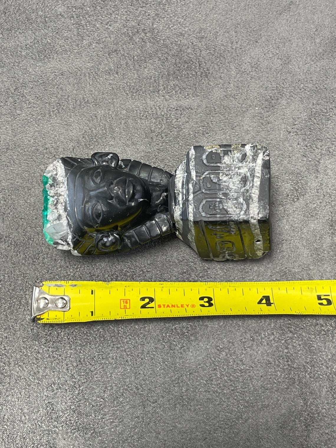 Colombian Emerald Egyptian Rough Crystal Sculpture