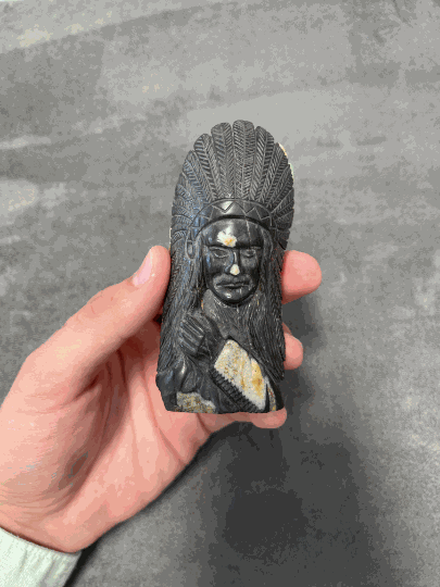 Colombian Emerald Indian Rough Crystal Sculpture