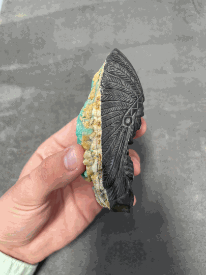 Colombian Emerald Indian Rough Crystal Sculpture