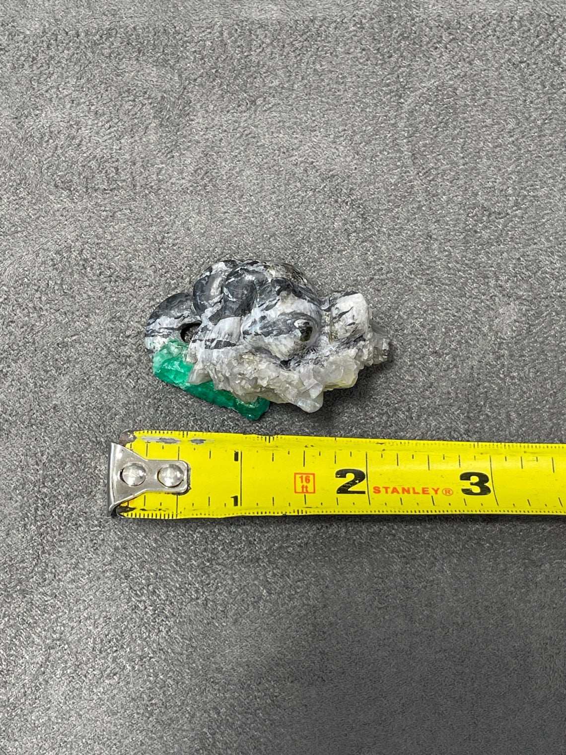 Colombian Emerald Red Panda Rough Crystal Sculpture